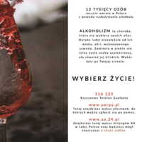 Plakat: Alkohol Wybierz Życie (Dorośli)