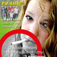 Plakat: Profilaktyka uzależnienia od nikotyny dla młodzieży