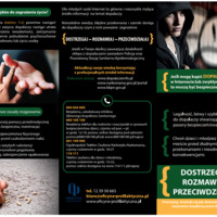 Ulotka: Dopalacze...Dostrzegaj - Rozmawiaj - Przeciwdziałaj (Mieszkańcy/Służby pomocowe)