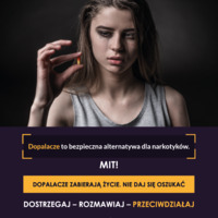 Plakat: Dopalacze zabierają życie (Młodzież)