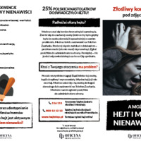 Ulotka: Hejt i mowa nienawiści (Młodzież)