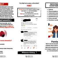 Ulotka: Hejt i mowa nienawiści (Młodzież)