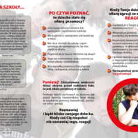 Ulotka: Profilaktyczna rola rodzica w obliczu doświadczania i stosowania przemocy przez dziecko