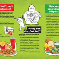 Ulotka: Profilaktyka fast food w diecie