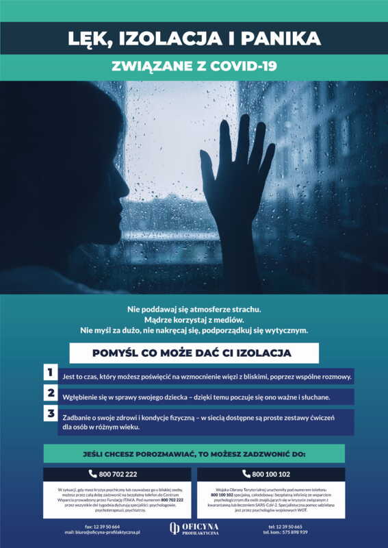 Plakat: Izolacja Dorośli