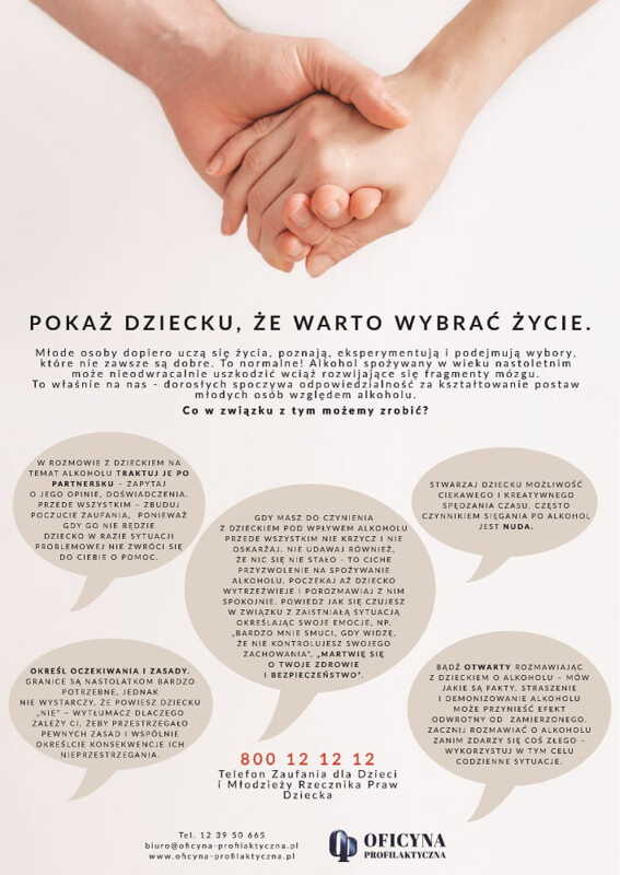 Plakat: Alkohol Wybierz Życie (Pedagodzy)