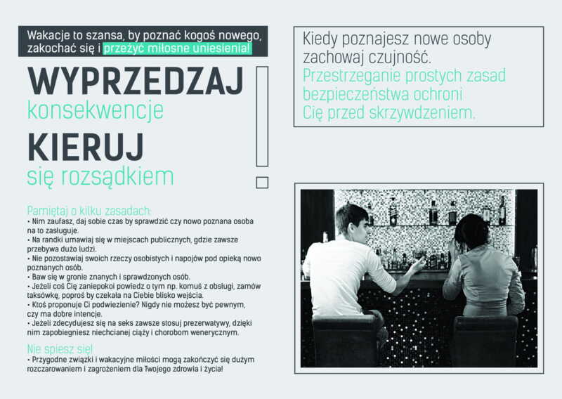 Ulotka: Jak bezpiecznie poznawać nowych ludzi