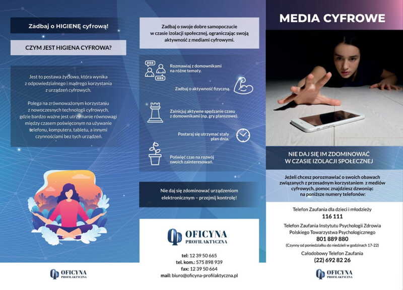 Ulotka: Media Cyfrowe (Młodzież)