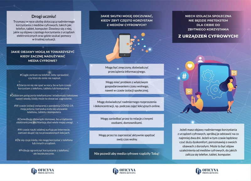 Ulotka: Media Cyfrowe (Młodzież)