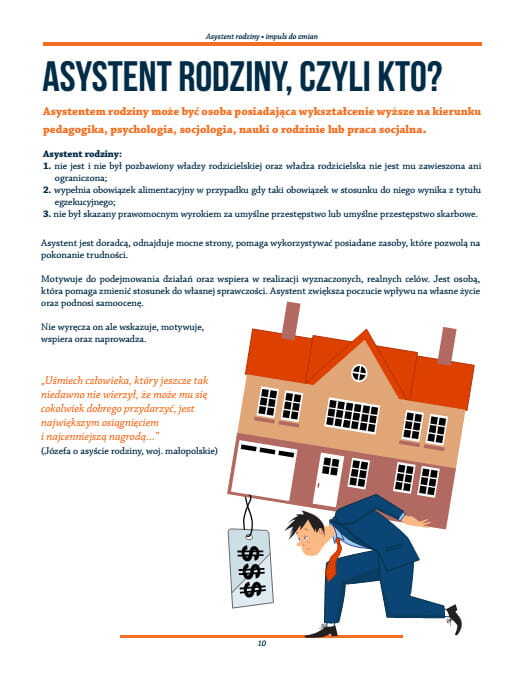 Broszura:  Na kłopoty....Asystent Rodziny