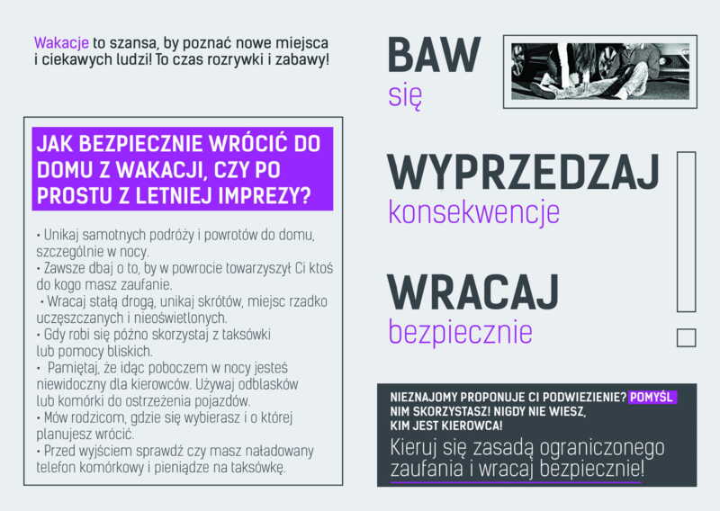 Ulotka: Bezpieczny powrót do domu