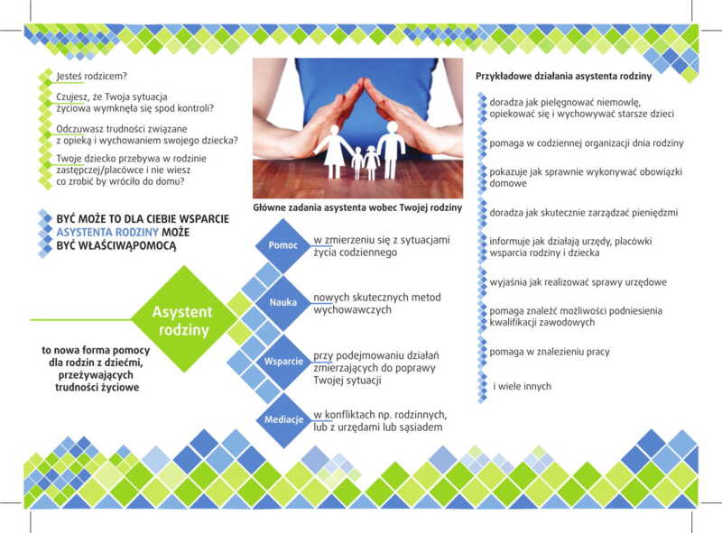 Ulotka: Promocja funkcji asystenta rodziny