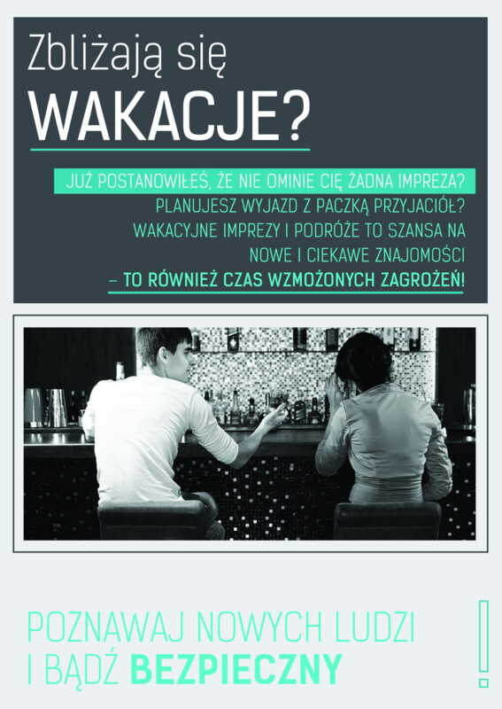 Plakat: Jak bezpiecznie poznawać nowych ludzi